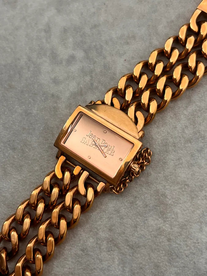 Jean Paul Gaultier Gold Chain Bracelet Watch FAgZymn 3