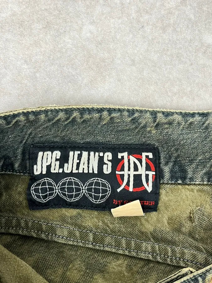 2000s Jean Paul Gaultier Earth Eroded Green Velvet Pants LktPFcj 8