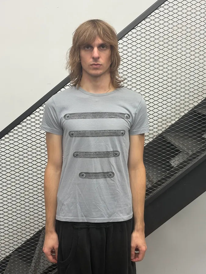 2000s Jean Paul Gaultier Grey Royal Napoleon T-Shirt XTRMnwg 1