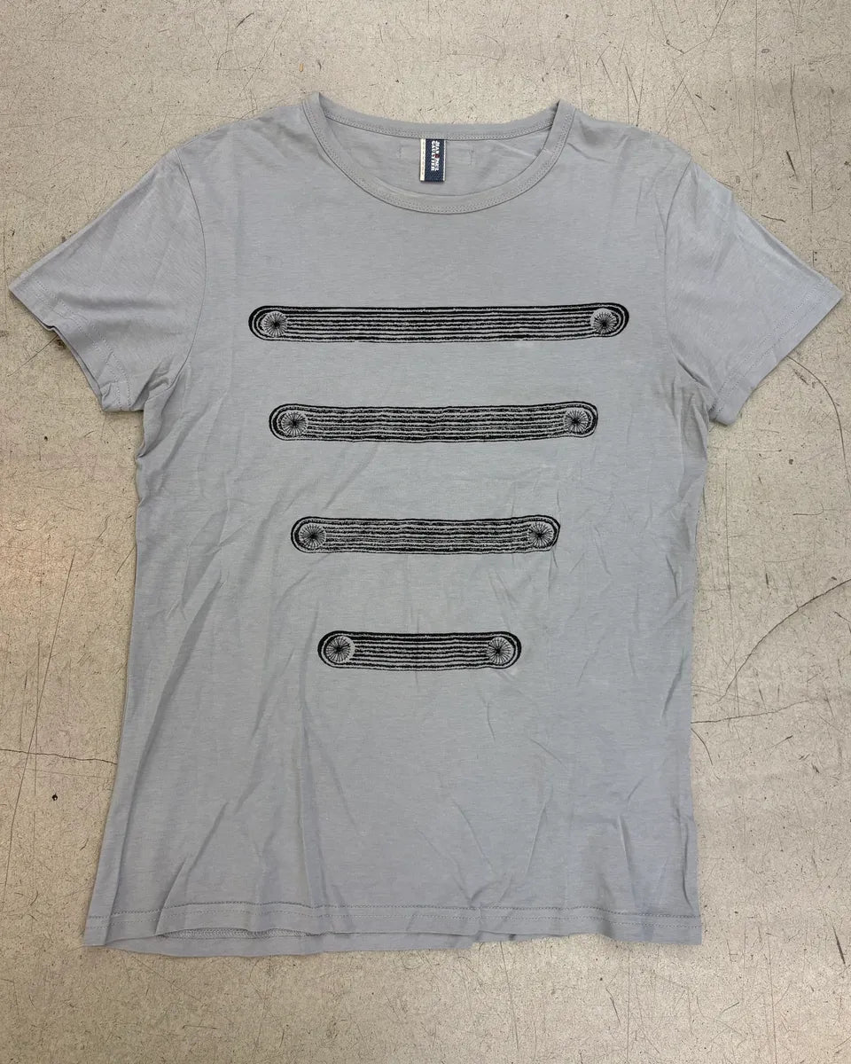2000s Jean Paul Gaultier Grey Royal Napoleon T-Shirt XTRMnwg 0