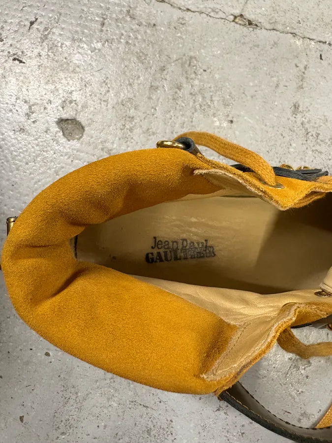 Jean Paul Gaultier High Top Camel Avant-Garde Sneakers zcYFTfh 8