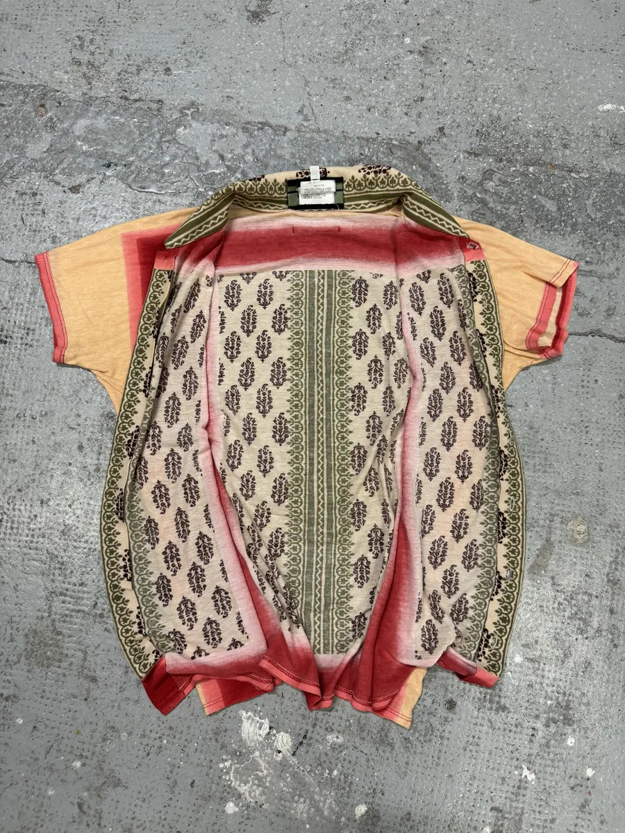 Jean Paul Gaultier Maille Red Mozaic Summer Short Sleeves Shirt XDnpMVz 1