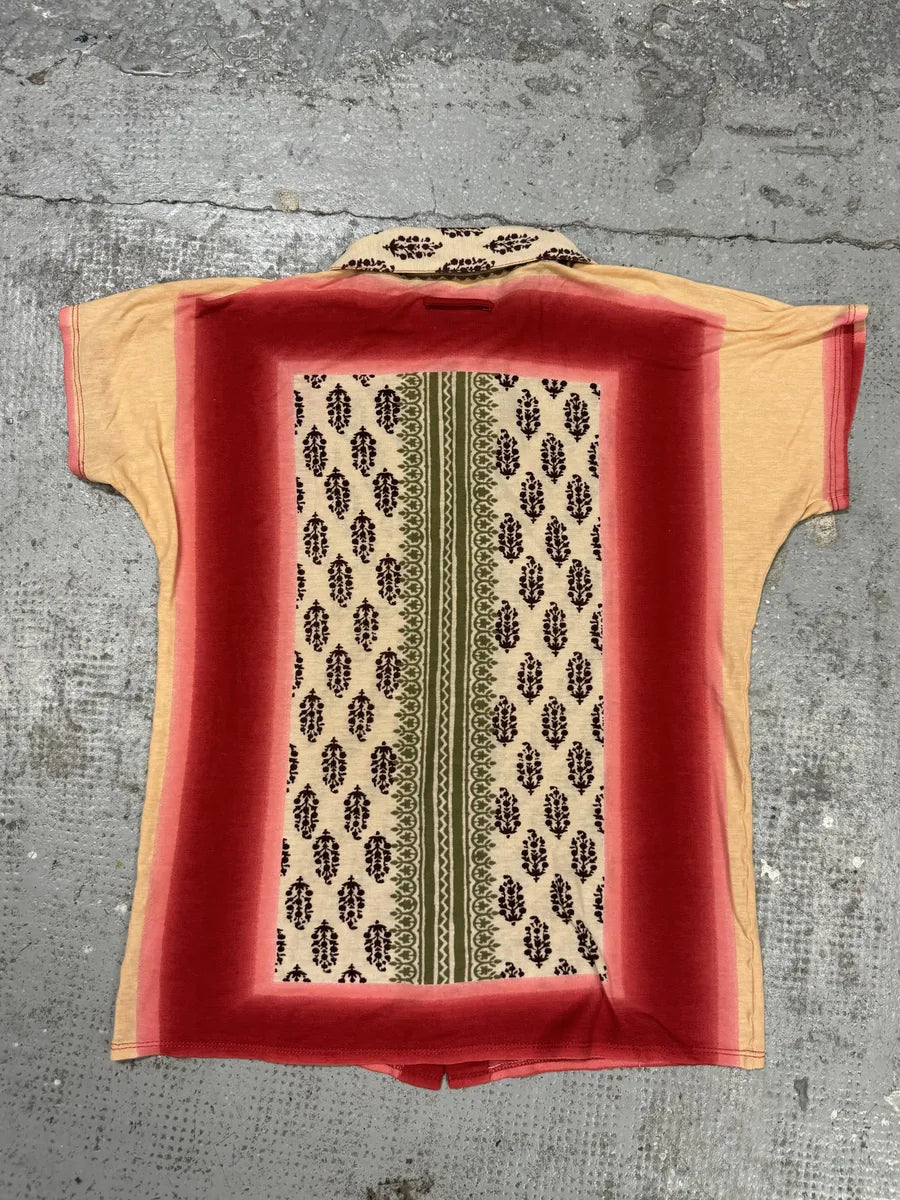 Jean Paul Gaultier Maille Red Mozaic Summer Short Sleeves Shirt XDnpMVz 2