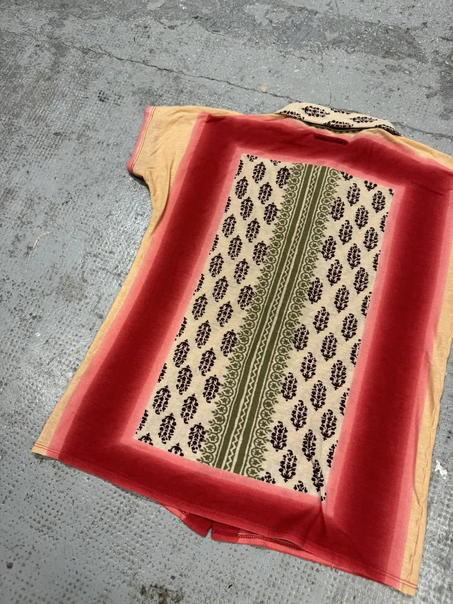 Jean Paul Gaultier Maille Red Mozaic Summer Short Sleeves Shirt XDnpMVz 3