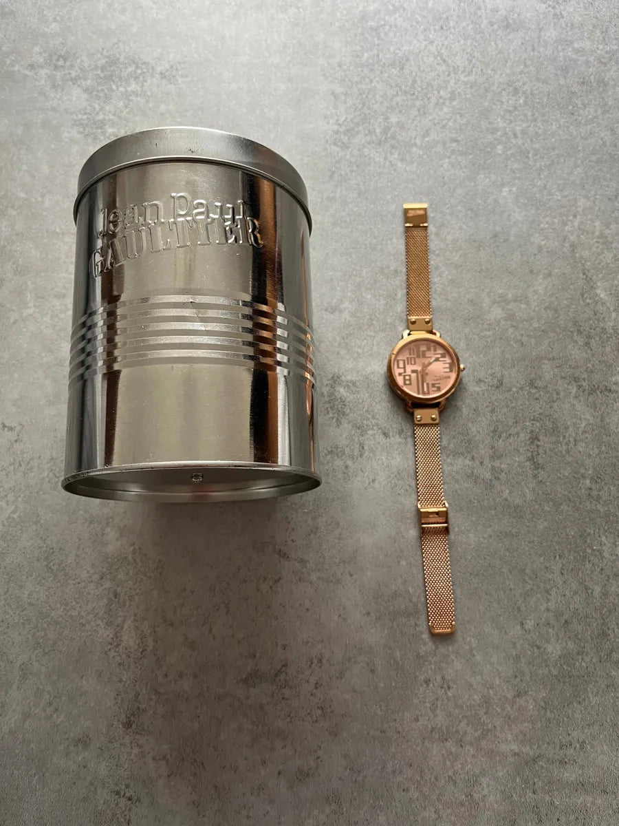 Jean Paul Gaultier Minimalistic Numerology Gold Watch ZpAYCxR 3