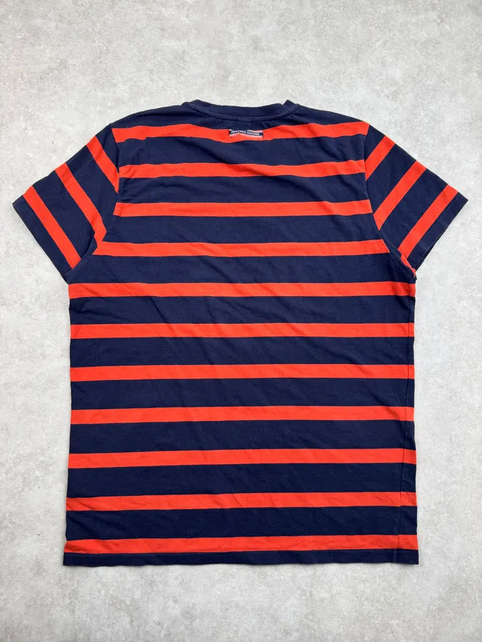 Jean Paul Gaultier Navy & Orange Striped Marinière T-Shirt QjsVvmn 1
