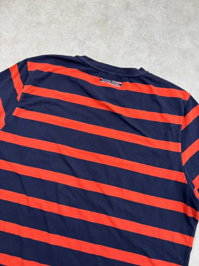 Jean Paul Gaultier Navy & Orange Striped Marinière T-Shirt QjsVvmn 5