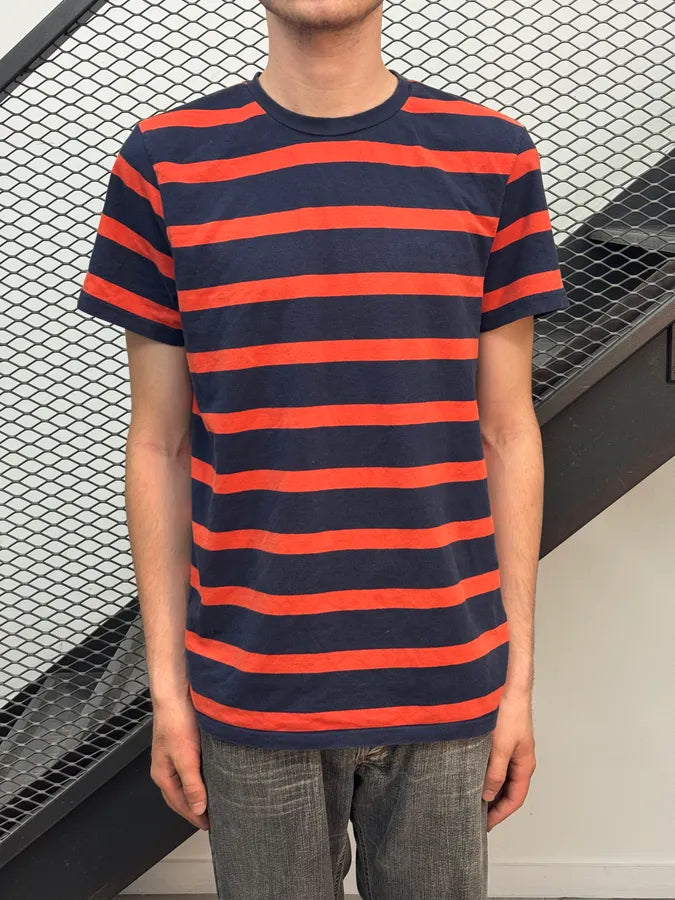 Jean Paul Gaultier Navy & Orange Striped Marinière T-Shirt QjsVvmn 2