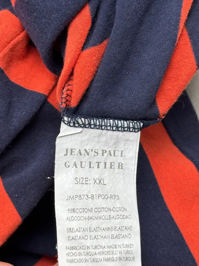 Jean Paul Gaultier Navy & Orange Striped Marinière T-Shirt QjsVvmn 9