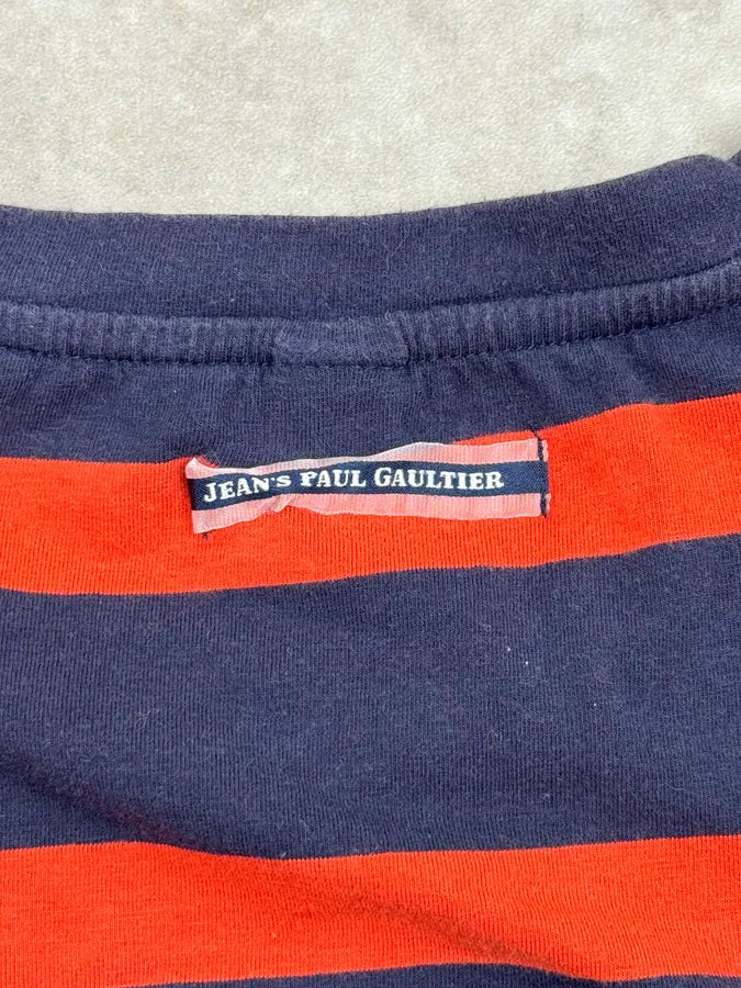 Jean Paul Gaultier Navy & Orange Striped Marinière T-Shirt QjsVvmn 8