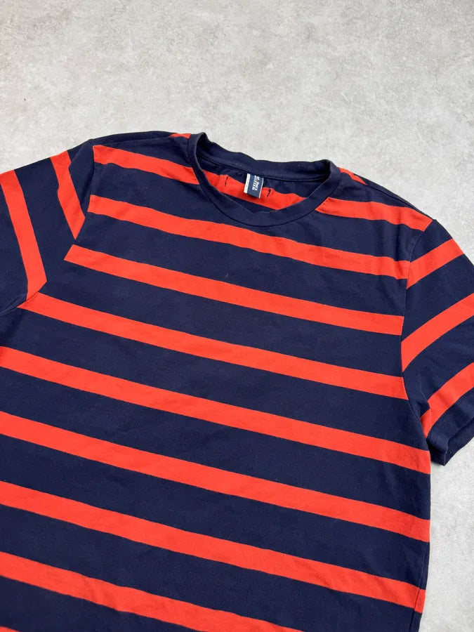 Jean Paul Gaultier Navy & Orange Striped Marinière T-Shirt QjsVvmn 4
