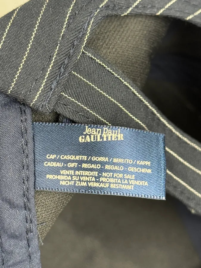 Jean Paul Gaultier Navy & White Striped Cap wrvdnBo 6