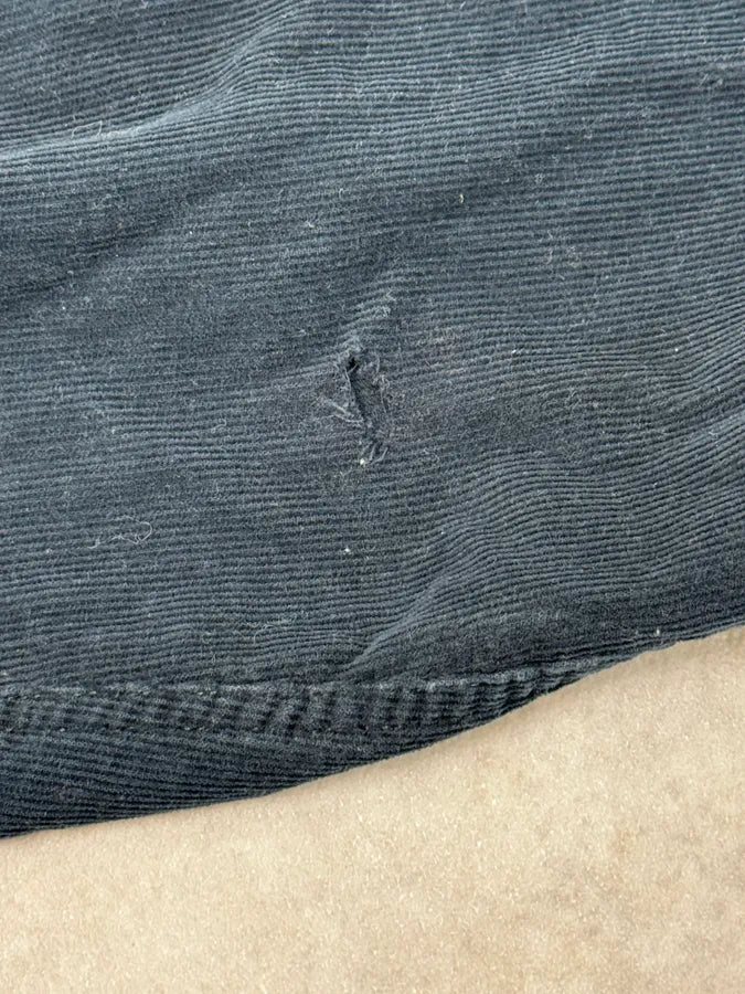 2000s Jean Paul Gaultier Navy Corduroy Henley Shirt DfCsYuv 7