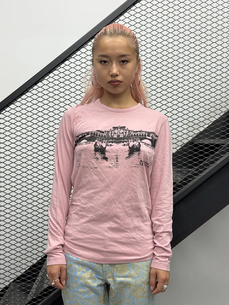 2000s Jean Paul Gaultier Pink Bridge Longsleeve qSQAftr 1