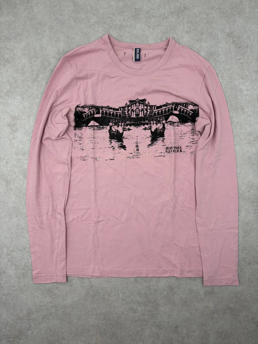 2000s Jean Paul Gaultier Pink Bridge Longsleeve qSQAftr 0