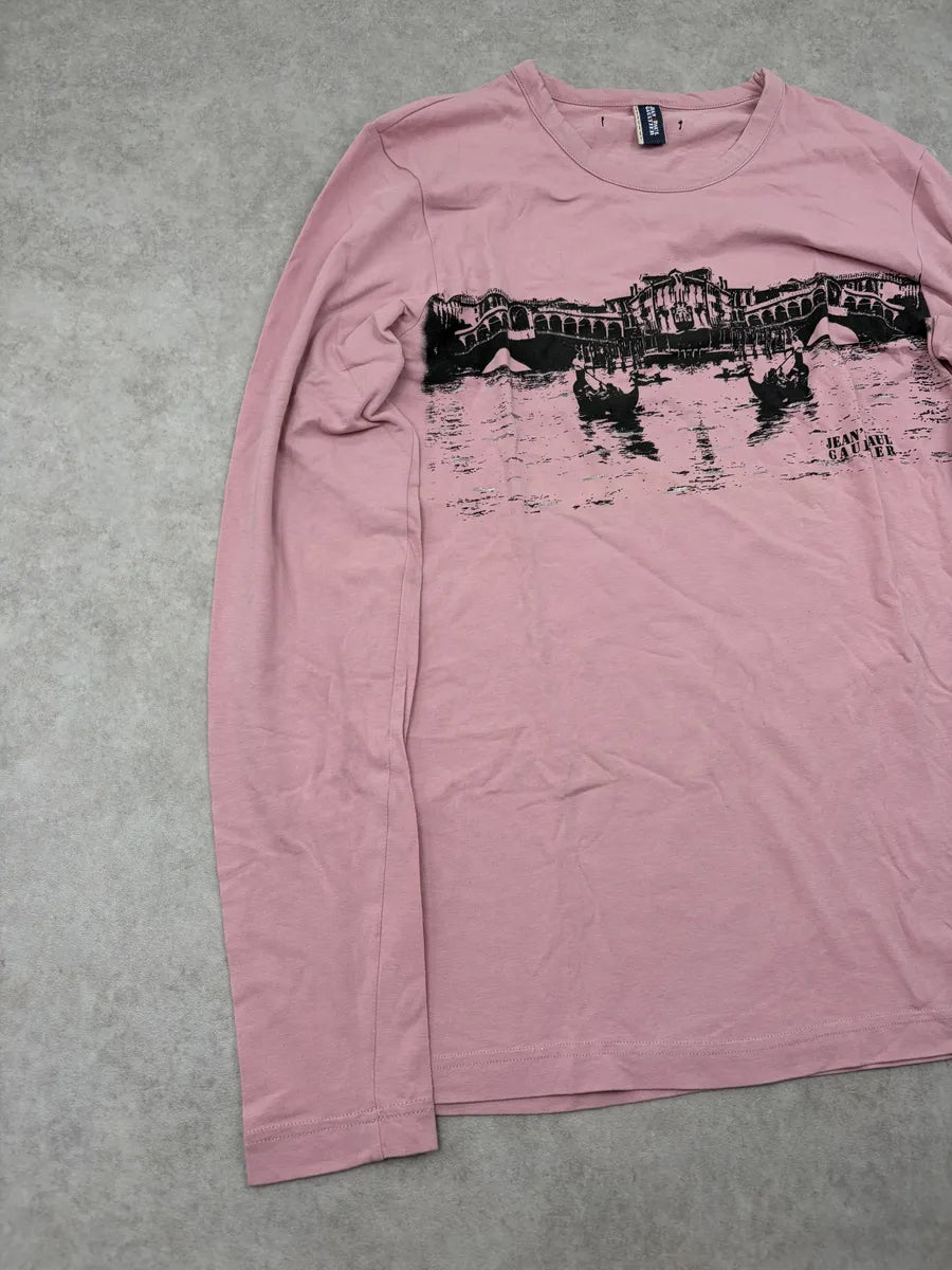 2000s Jean Paul Gaultier Pink Bridge Longsleeve qSQAftr 3