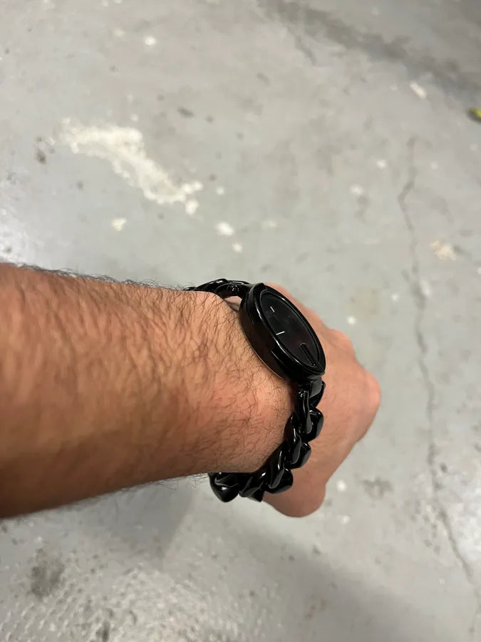 Jean Paul Gaultier Pure Black Stainless Steel Watch IghkAFj 4