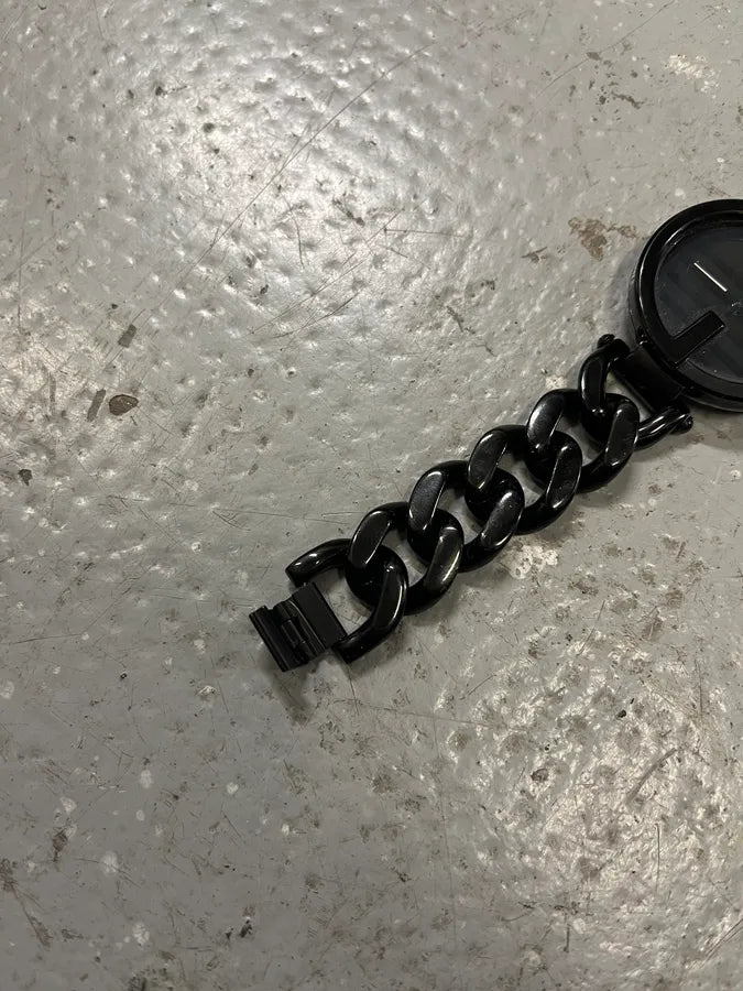 Jean Paul Gaultier Pure Black Stainless Steel Watch IghkAFj 6