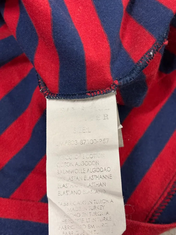 SS2009 Jean Paul Gaultier Red & Navy Striped Double Keys T-Shirt MvHUDfj 10