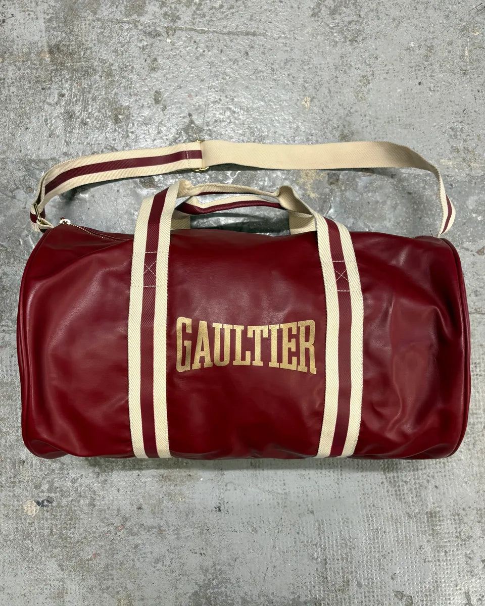 Jean Paul Gaultier Red Leather Boxing Sport Handle Bag VywJLwi 0
