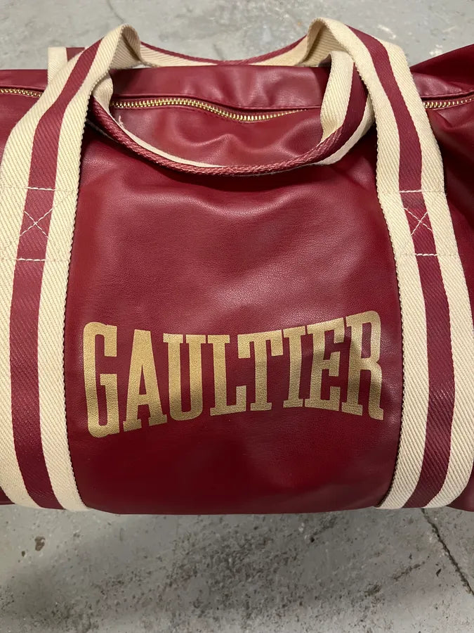 Jean Paul Gaultier Red Leather Boxing Sport Handle Bag VywJLwi 4