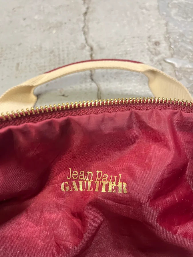 Jean Paul Gaultier Red Leather Boxing Sport Handle Bag VywJLwi 8