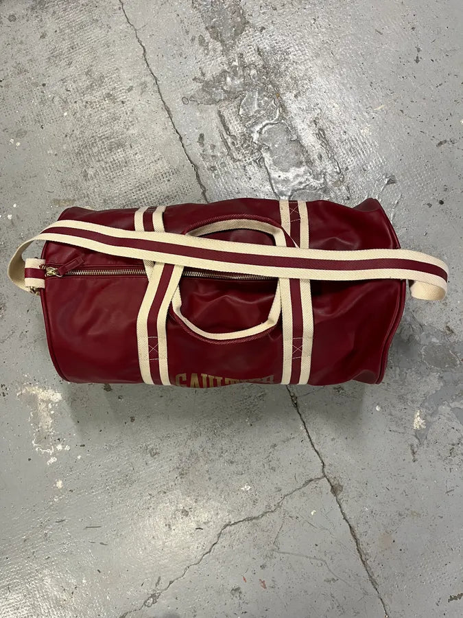 Jean Paul Gaultier Red Leather Boxing Sport Handle Bag VywJLwi 5