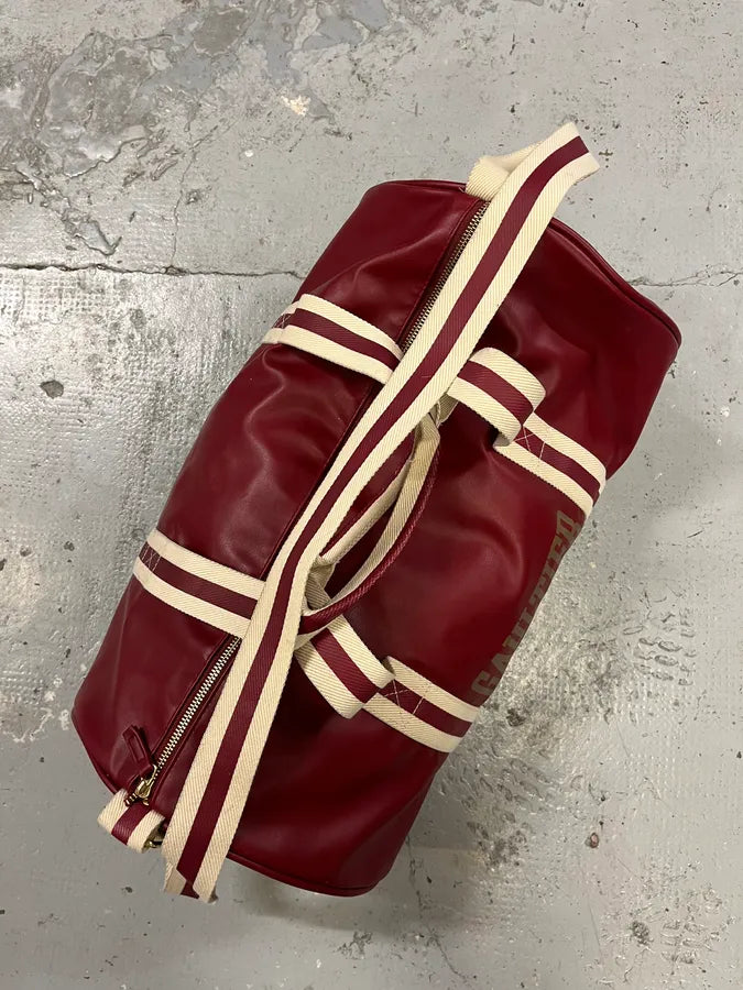 Jean Paul Gaultier Red Leather Boxing Sport Handle Bag VywJLwi 2