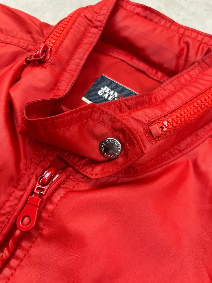 2000s Jean Paul Gaultier Red Nylon Patch Jacket TTxaGQE 6