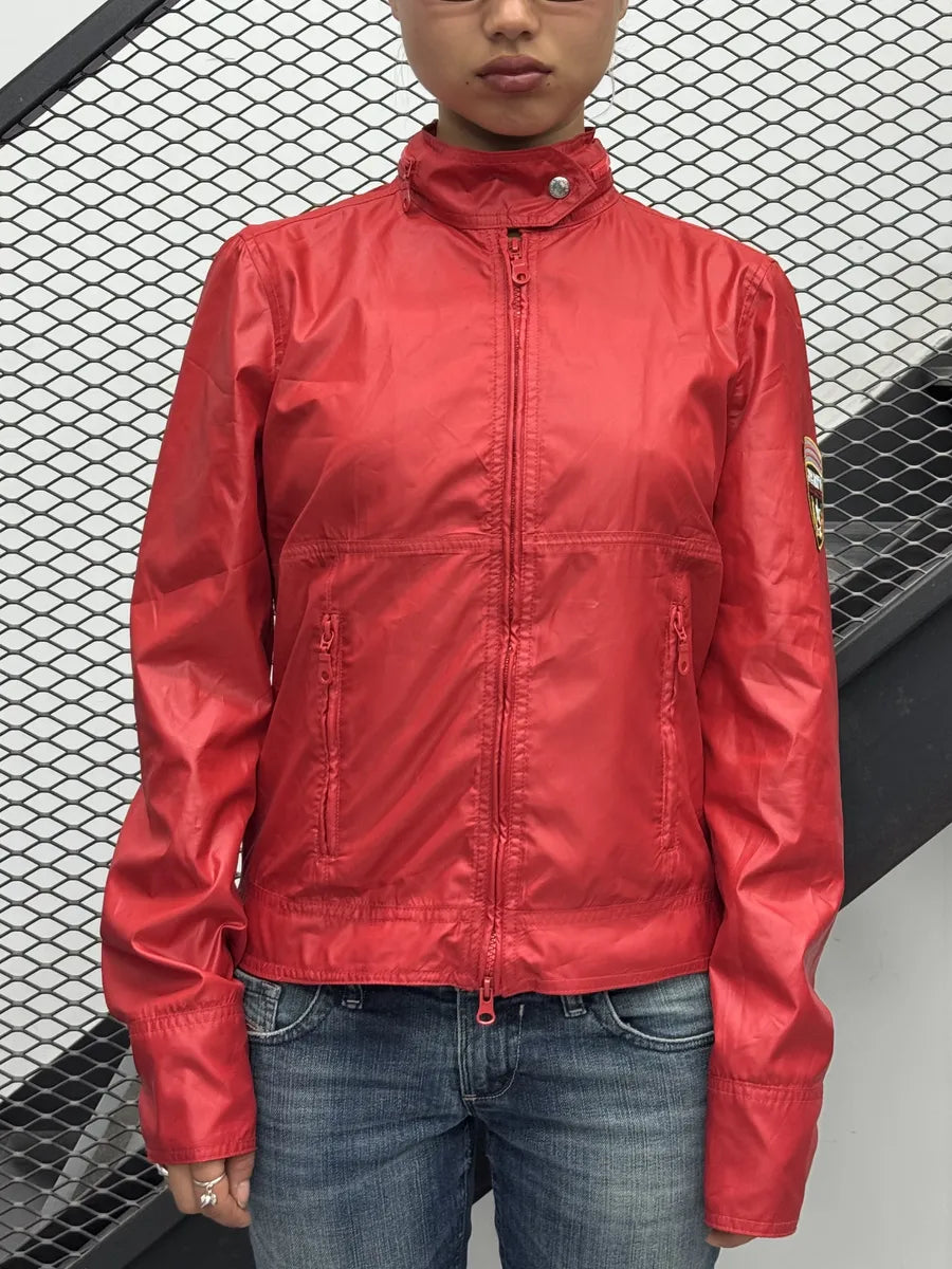 2000s Jean Paul Gaultier Red Nylon Patch Jacket TTxaGQE 1