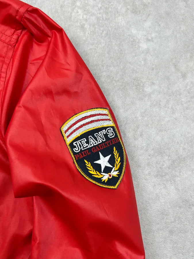 2000s Jean Paul Gaultier Red Nylon Patch Jacket TTxaGQE 5