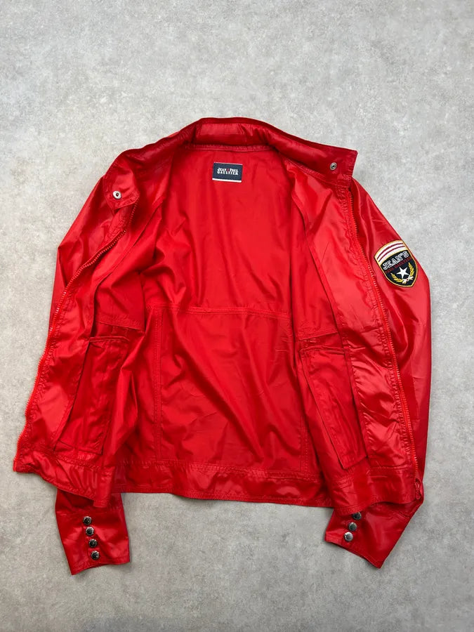 2000s Jean Paul Gaultier Red Nylon Patch Jacket TTxaGQE 8