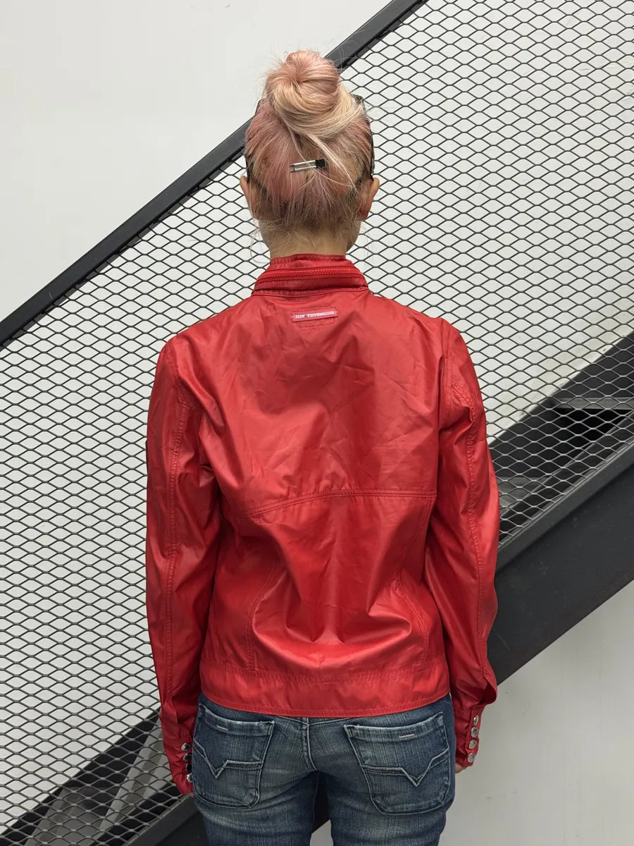 2000s Jean Paul Gaultier Red Nylon Patch Jacket TTxaGQE 2