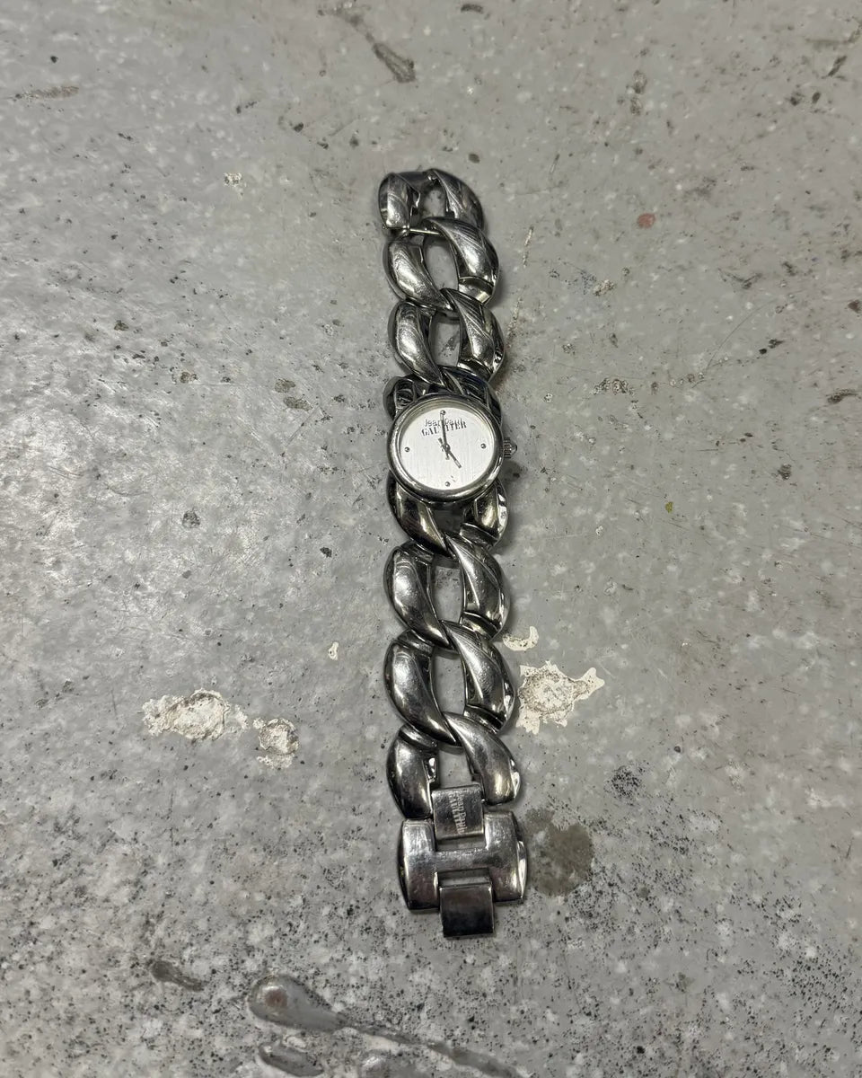Jean Paul Gaultier Silver Steel Grey Archive Watch EaIEJDo 4