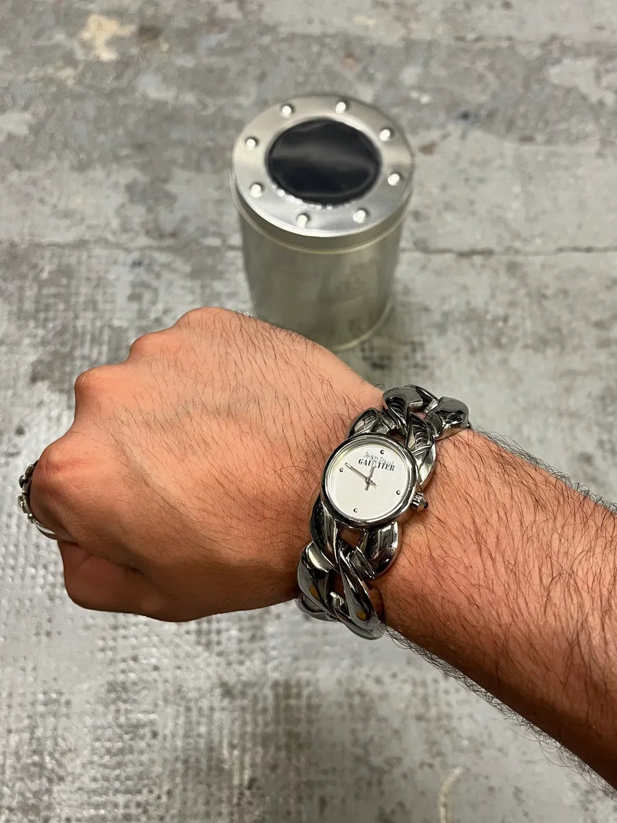 Jean Paul Gaultier Stainless Steel Grey Watch dgGRbyI 0