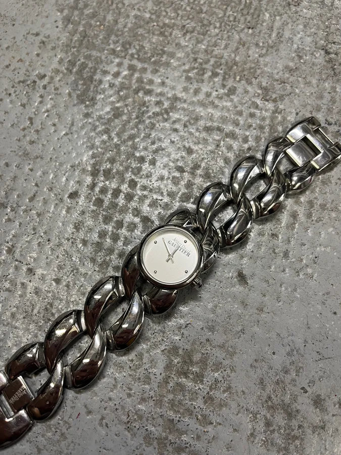 Jean Paul Gaultier Stainless Steel Grey Watch dgGRbyI 6
