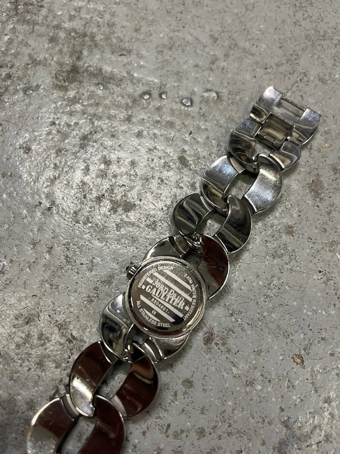 Jean Paul Gaultier Stainless Steel Grey Watch dgGRbyI 8