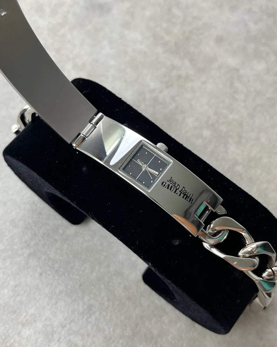 Jean Paul Gaultier Stainless Steel Trompe LOeil Bracelet Watch hBObrEs 5