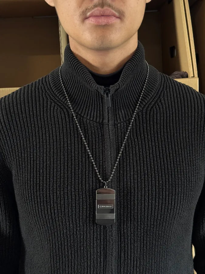 Jean Paul Gaultier Steel Dog Tags Necklace IoQJnPX 1