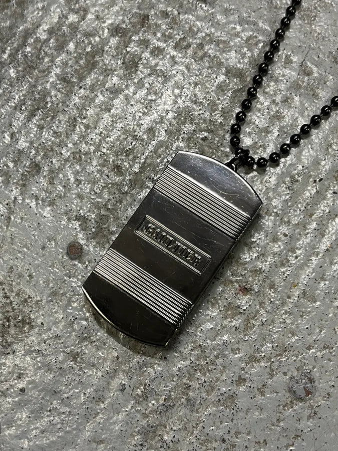 Jean Paul Gaultier Steel Dog Tags Necklace IoQJnPX 3