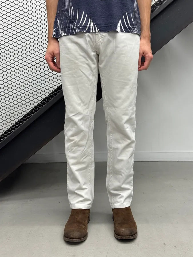 2000s Jean Paul Gaultier White Denim Jeans LlPNApU 1