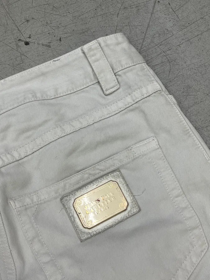 2000s Jean Paul Gaultier White Denim Jeans LlPNApU 11
