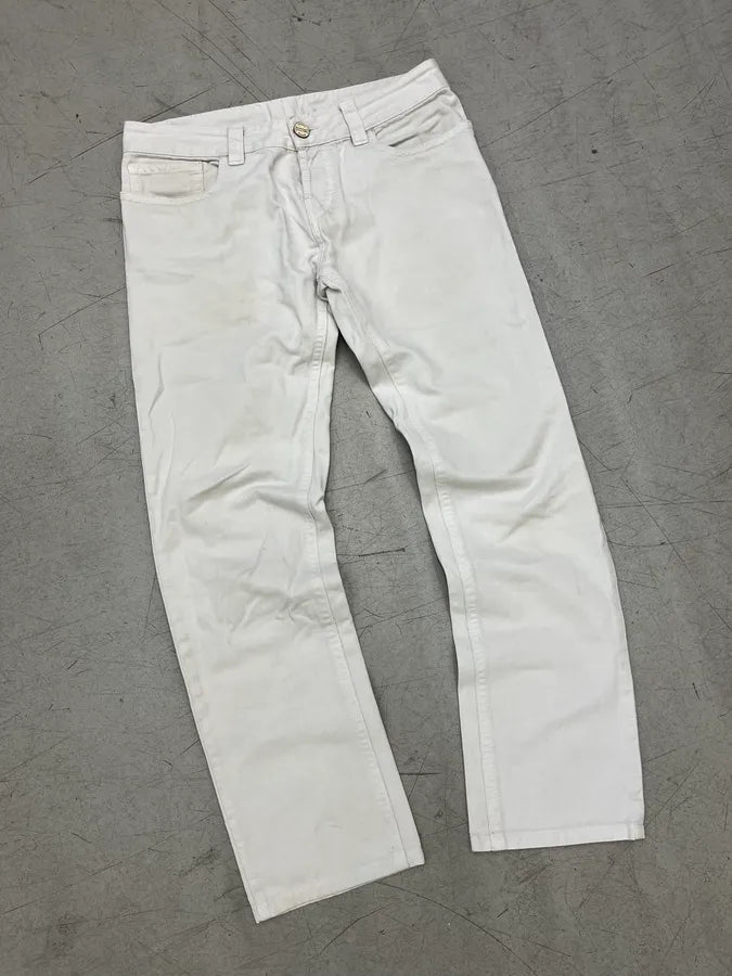 2000s Jean Paul Gaultier White Denim Jeans LlPNApU 4
