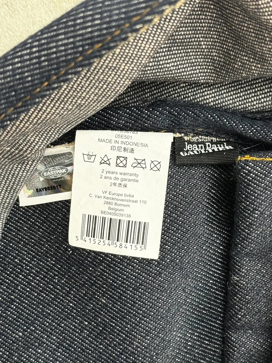 SS2015 Jean Paul Gaultier x Eastpak Navy Denim Cargo Backpack ULiVgMQ 14
