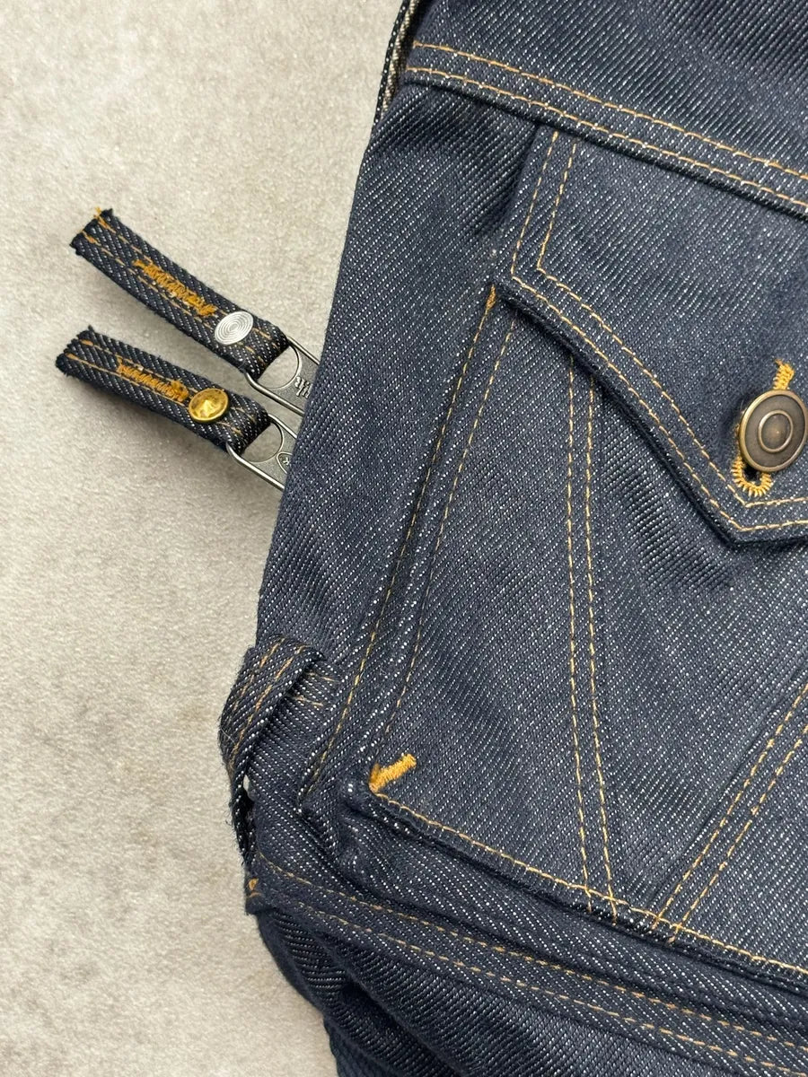 SS2015 Jean Paul Gaultier x Eastpak Navy Denim Cargo Backpack ULiVgMQ 10