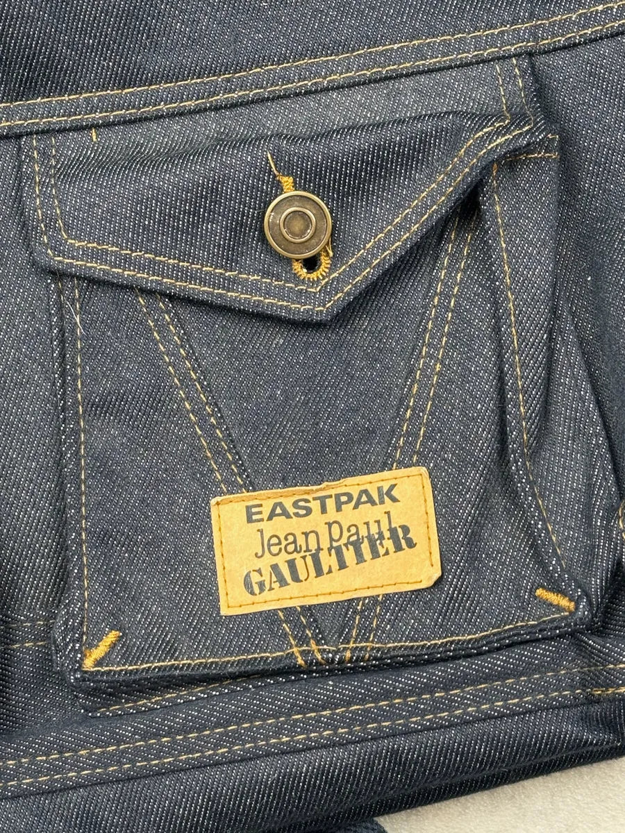SS2015 Jean Paul Gaultier x Eastpak Navy Denim Cargo Backpack ULiVgMQ 9