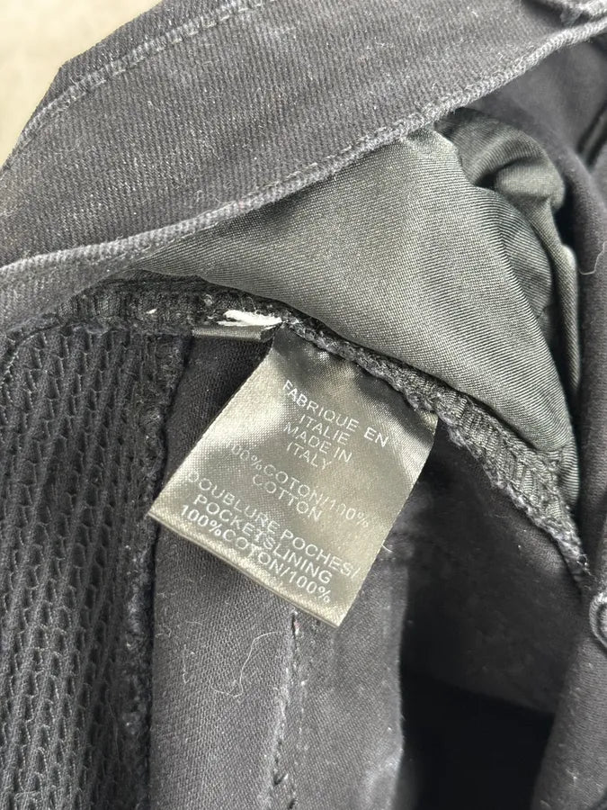 2010s Balmain Italian Black Padded Biker Slim Pants kltVCuH 10