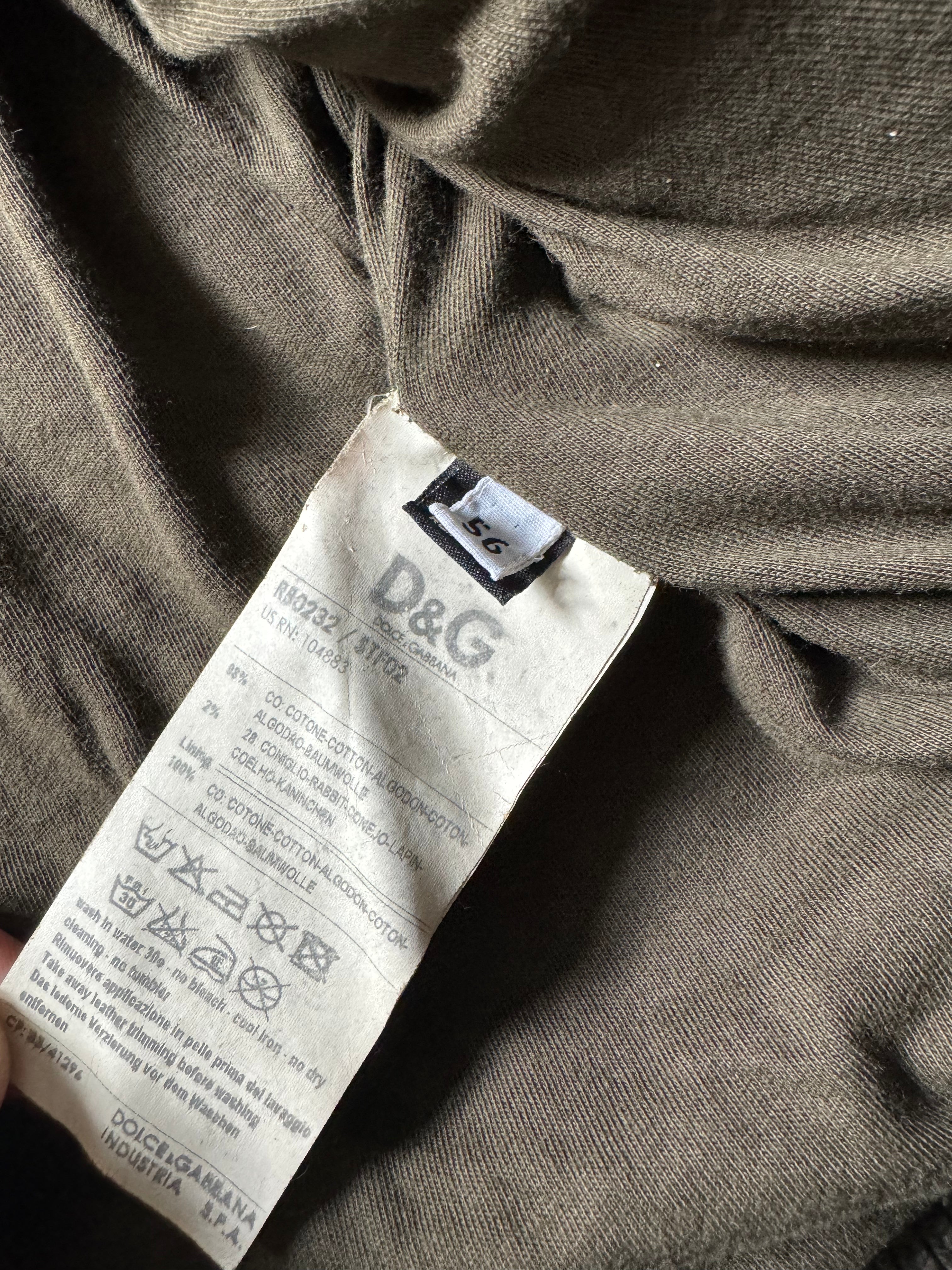 AW2003 Dolce & Gabbana Security Multi Pockets Utility Brown Zip-up (XL) - 8