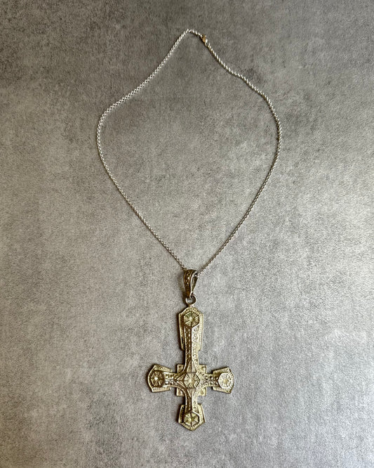 1970s Provocative Upside-down Cross Pendant (OS) - 1