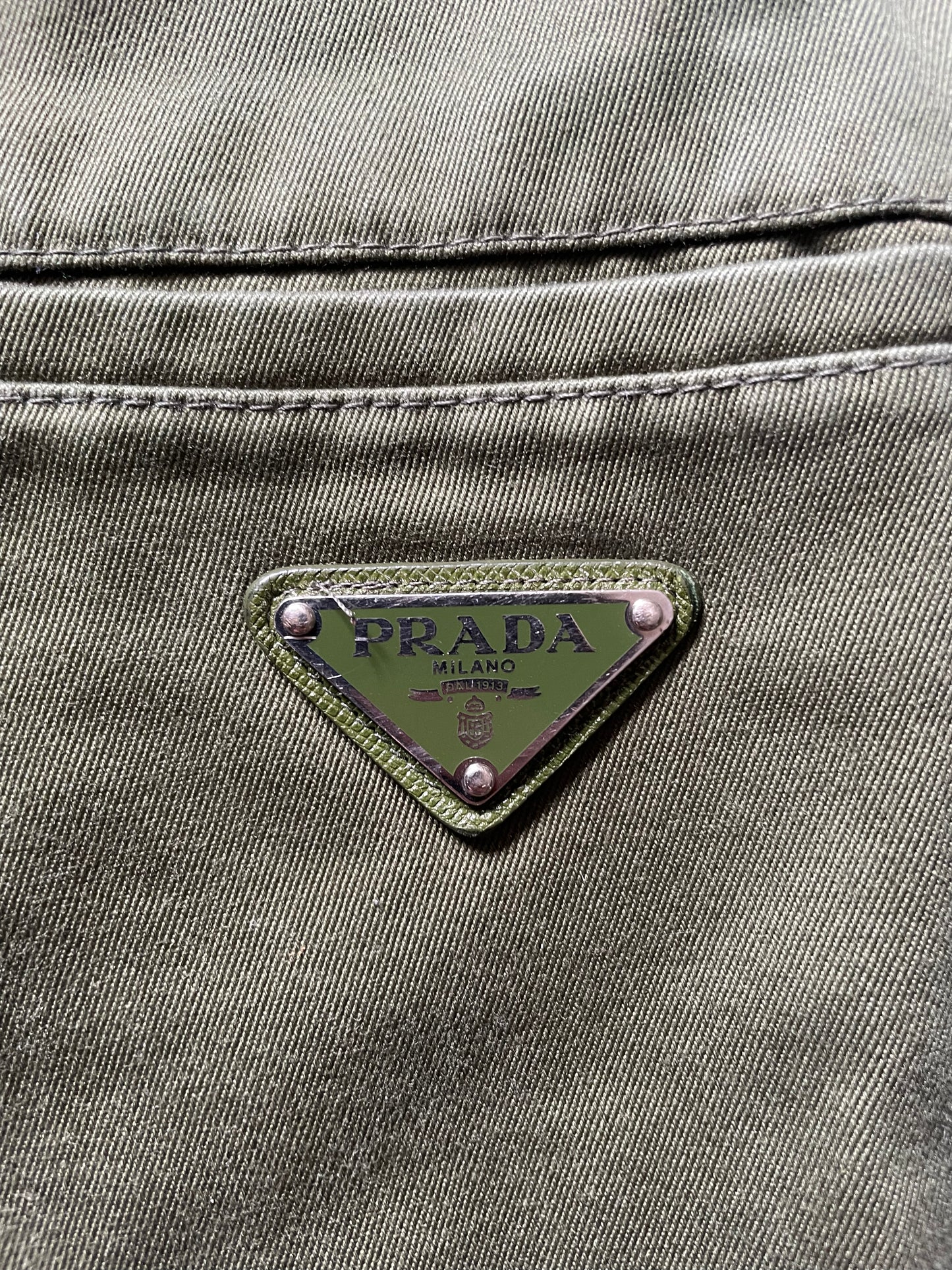 SS2019 Prada Olive Relaxed Ample Shorts (L) - 7